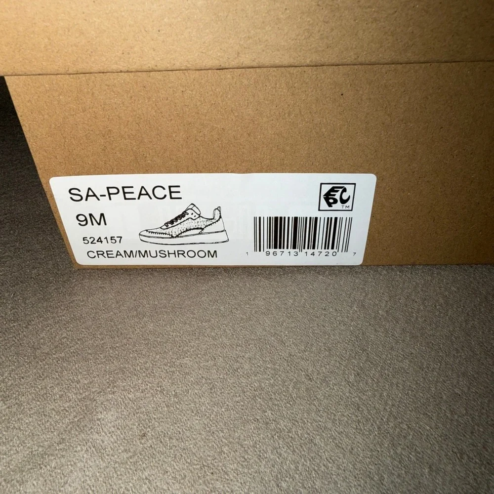 Sanctuary Peace Womens‎ Patchwork Platform Sneakers Cream Mushroom SA-PEACE 9M